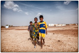 Enfants du camp de réfugiés de Mentao sud.